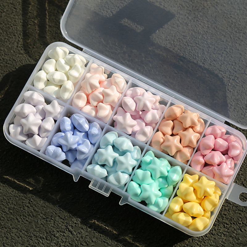 Macaron Color Star Spark Fire Paint Wax Granules Set - ViktaShop