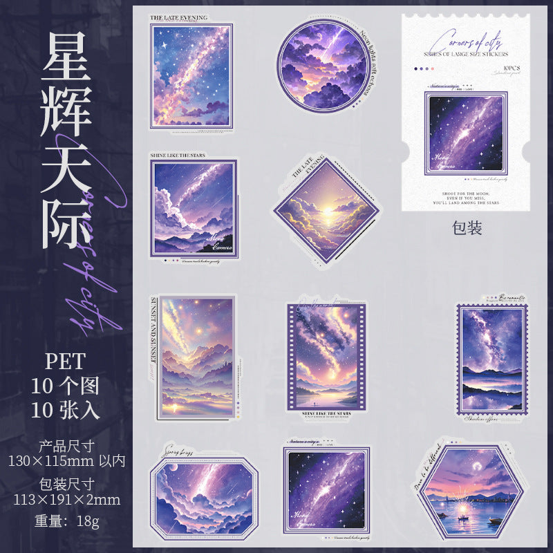 Corner Series Large - Size Landscaping Stickers - ViktaShop