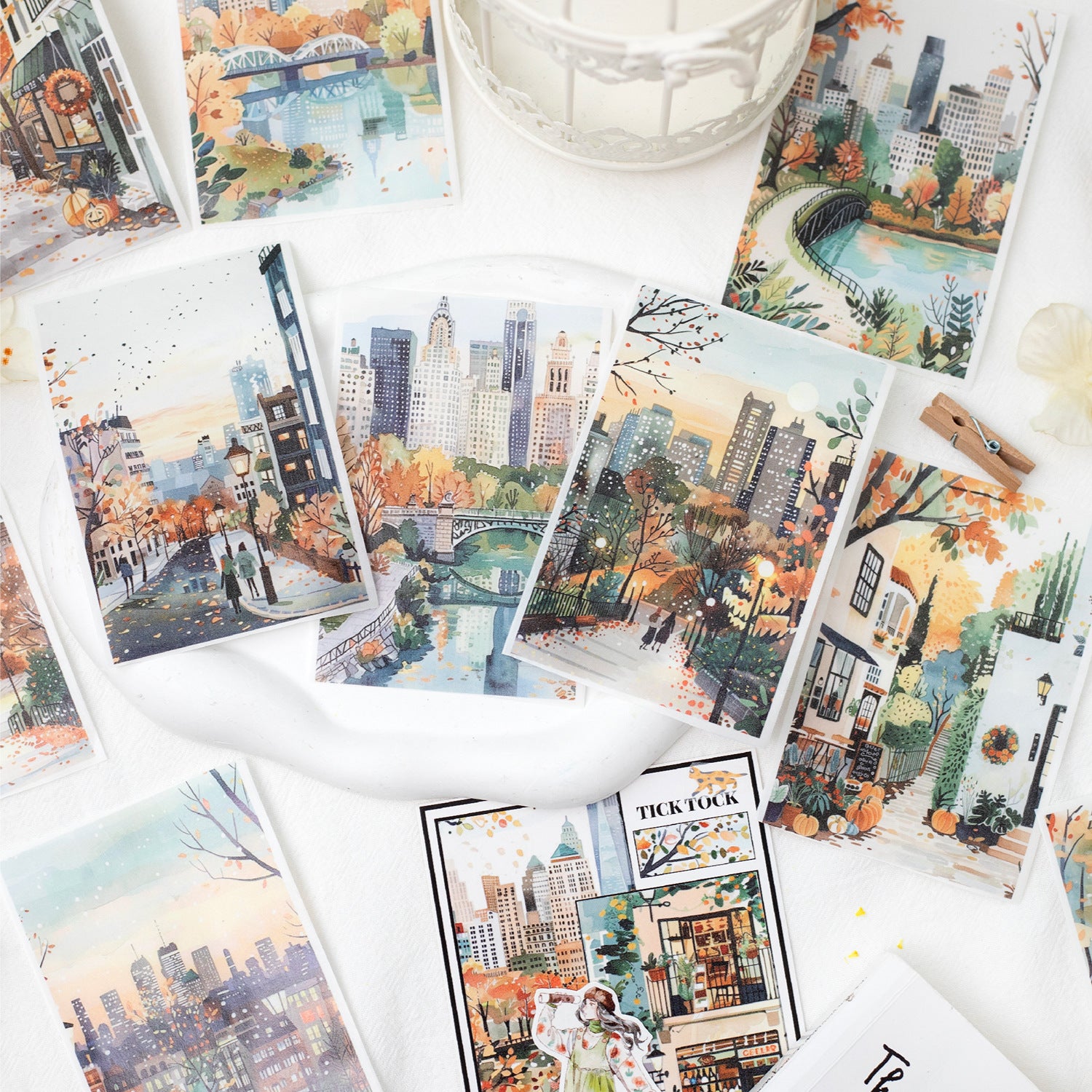 Twilight Washi Tape – Memories of the Journey, World Scenery, 2m - ViktaShop