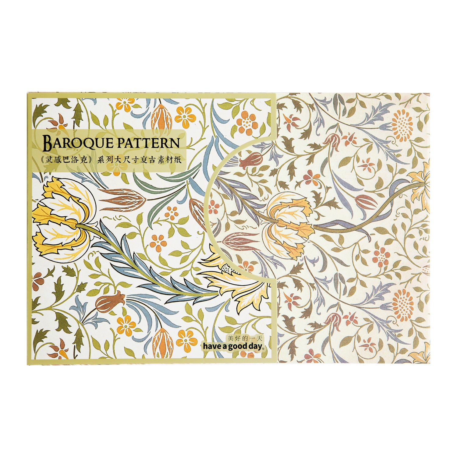 Material Paper – Baroque Series, Large Size, 3 Options - ViktaShop