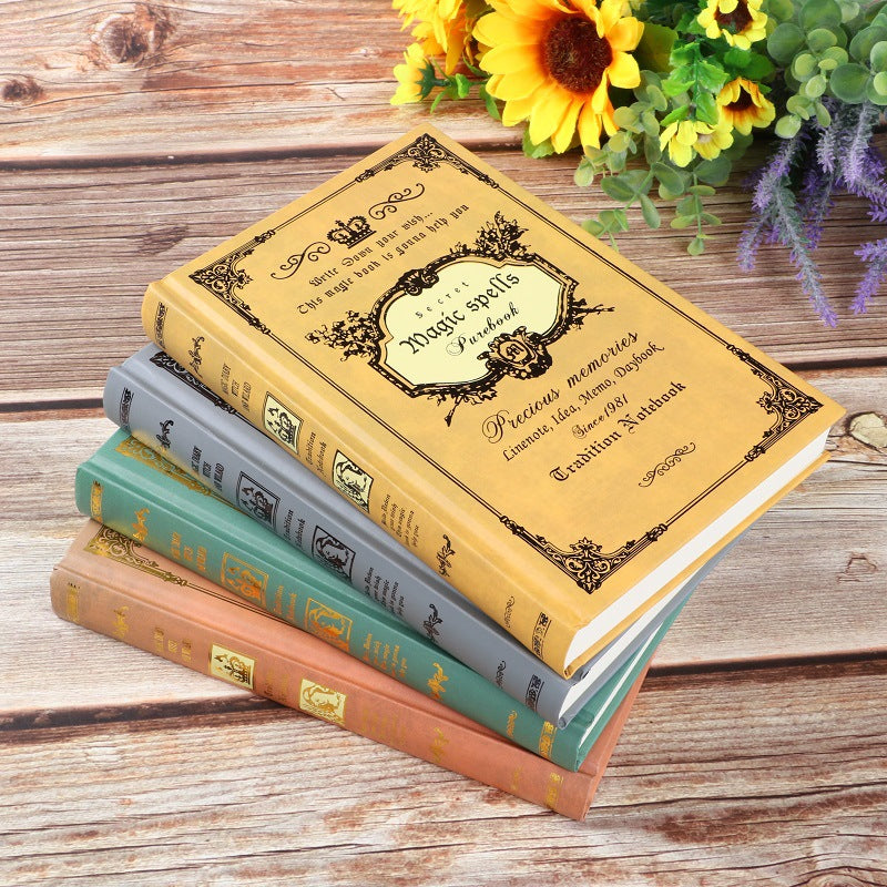 European Style Thickened A5 Notebook - Retro Magic Design, 4 Options - ViktaShop