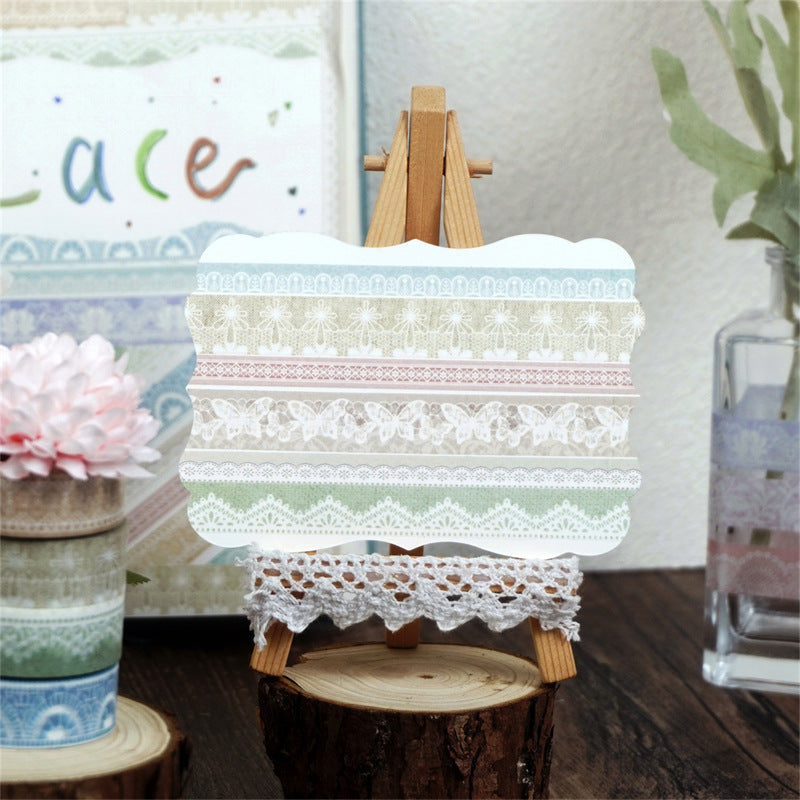 Morandi Lace Washi Tape – Soft Tones Series, 2m - ViktaShop