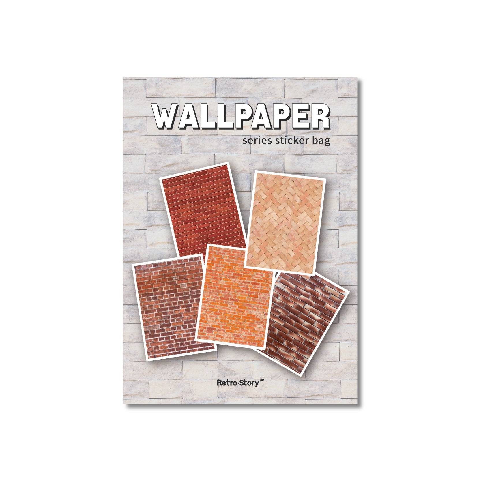 Paper Adhesive Stickers - Wall Series, 10 Pcs - ViktaShop