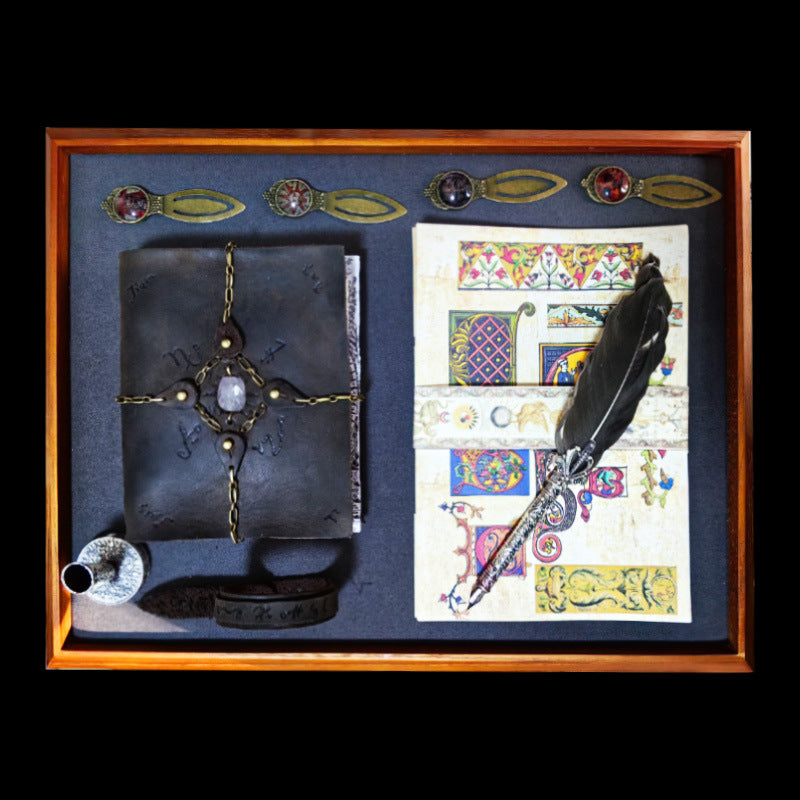 Magic Theme Notebook – Retro Handmade Cowhide Journal - ViktaShop