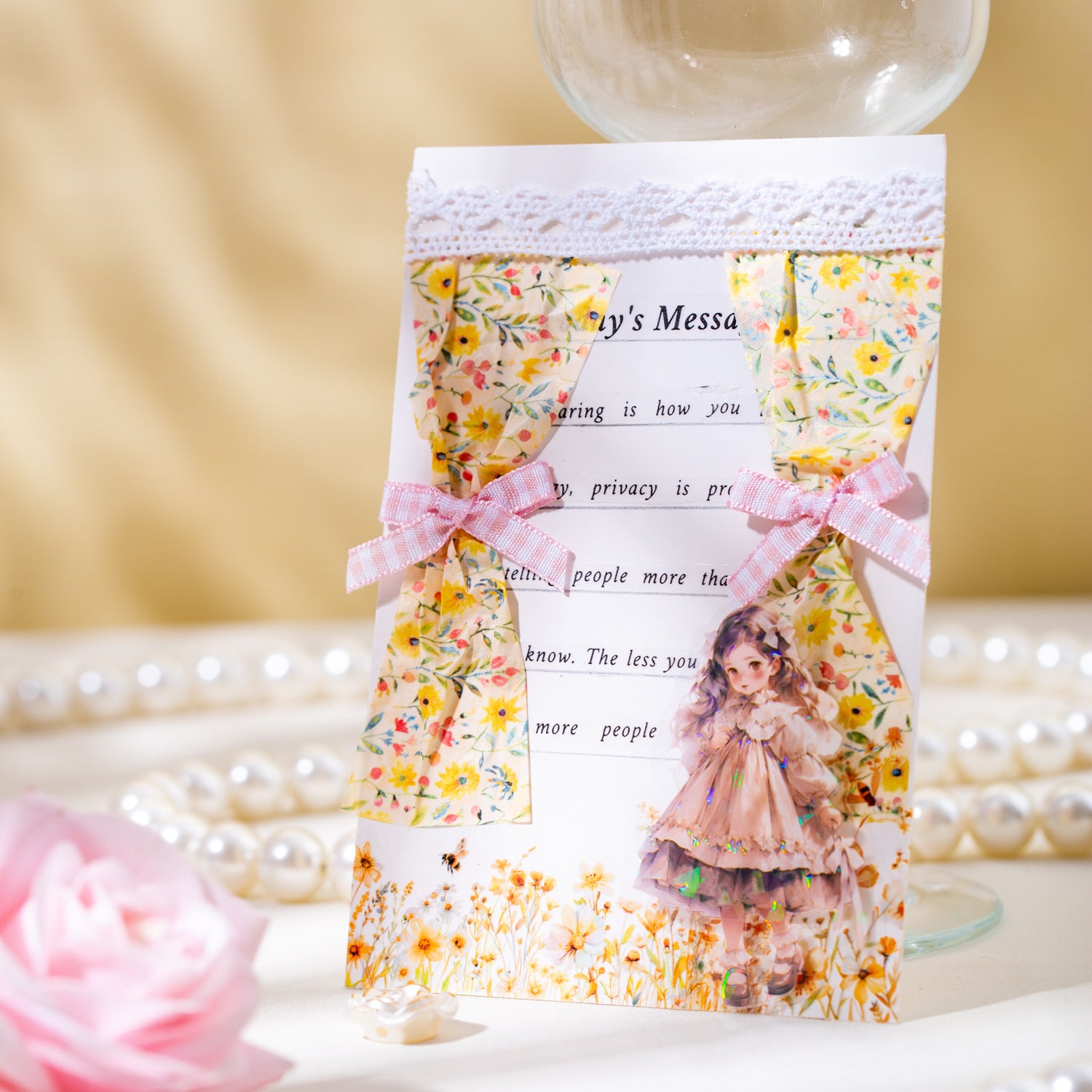 Dream Flower Room Series Sticker Book - Flower Theme - 30 pcs - ViktaShop