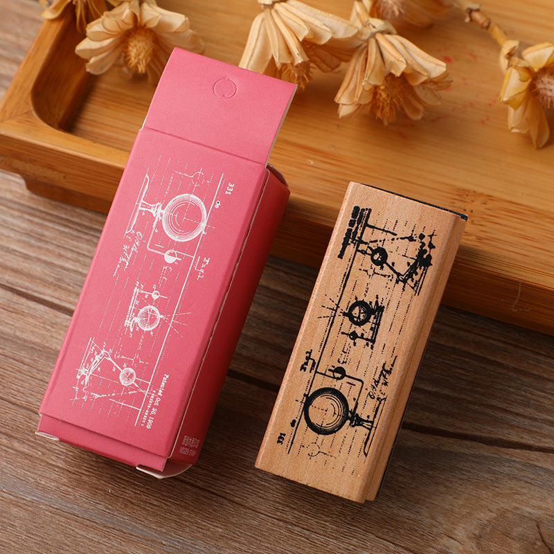 Wooden Stamp – Botanical & Girl Designs, 6 Options - ViktaShop