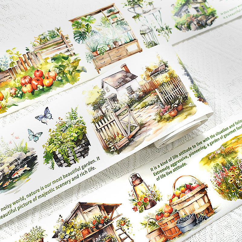 Dream Magic Cottage PET Tape – Castle & Landscape Collage - 2m - ViktaShop