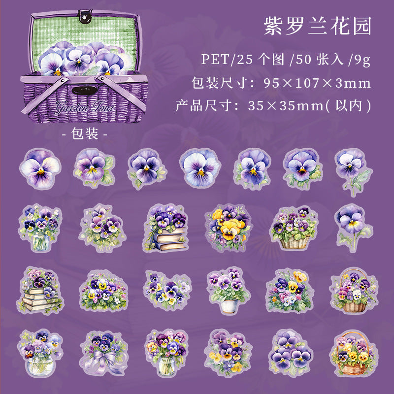 PET Sticker Package – Garden Tour Series, 6 Options - ViktaShop