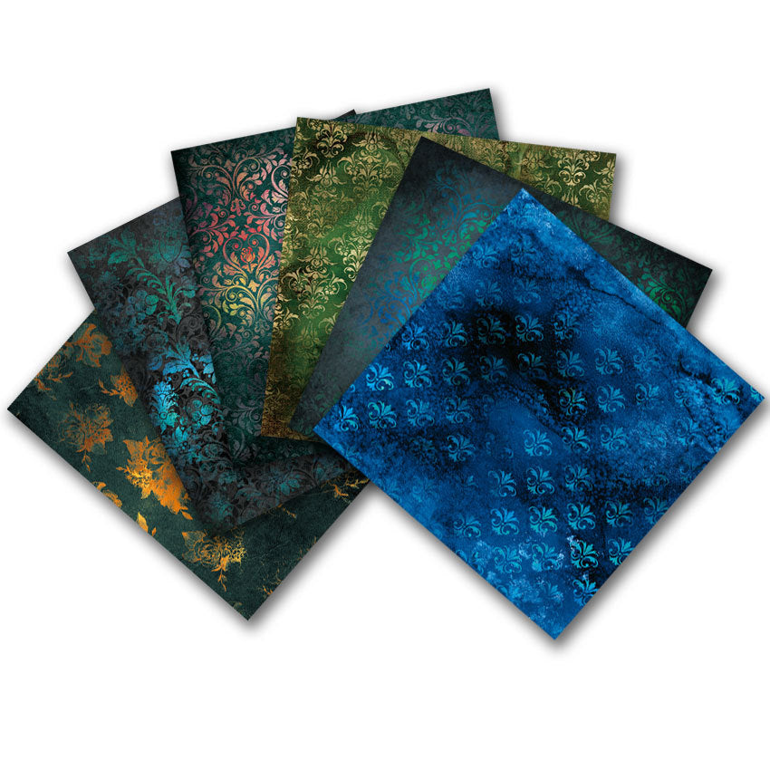 Colorful Retro DIY Background Pattern Paper - 24 Sheets - ViktaShop