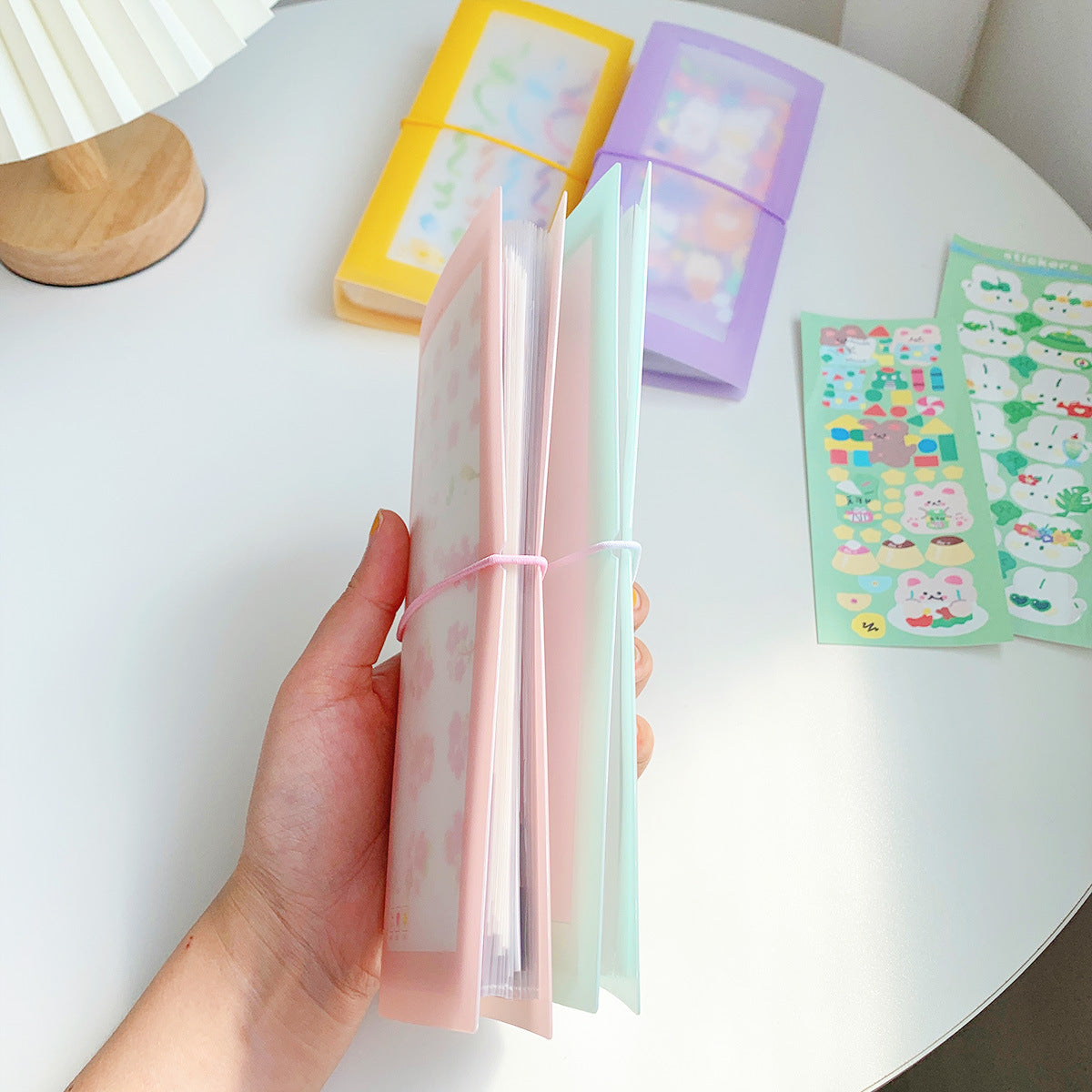 Macaron Series Korean Goo Card Stickers - Hand Account, 60 Pcs - ViktaShop