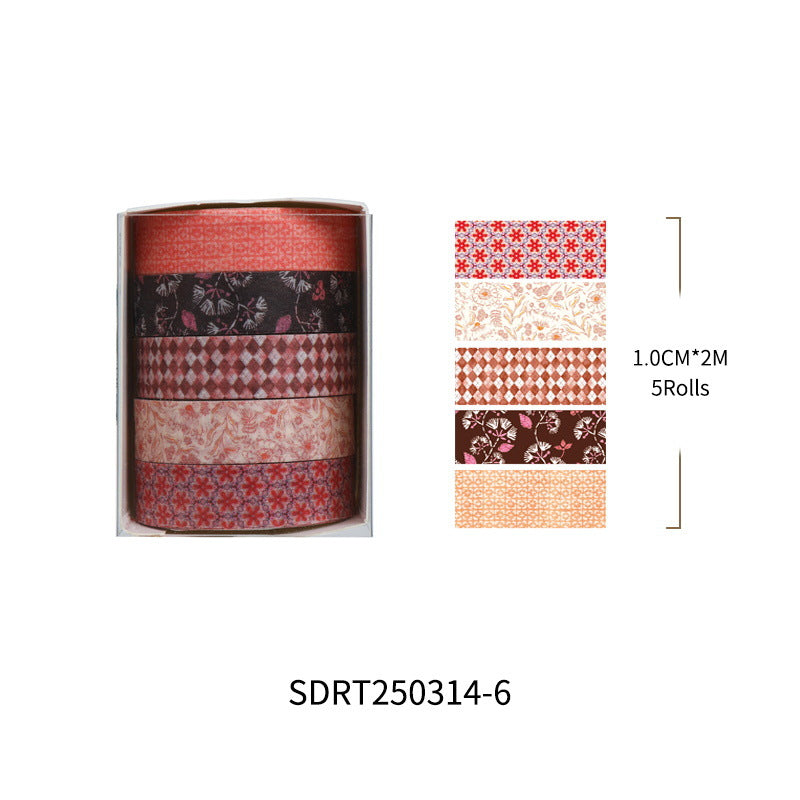 Message Series Washi Tape Set – Creative Background Design, 12 Options - ViktaShop