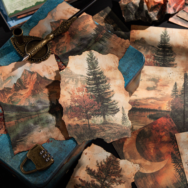 Junk Journal Paper - Retro Manual Series, 30 Pcs - ViktaShop