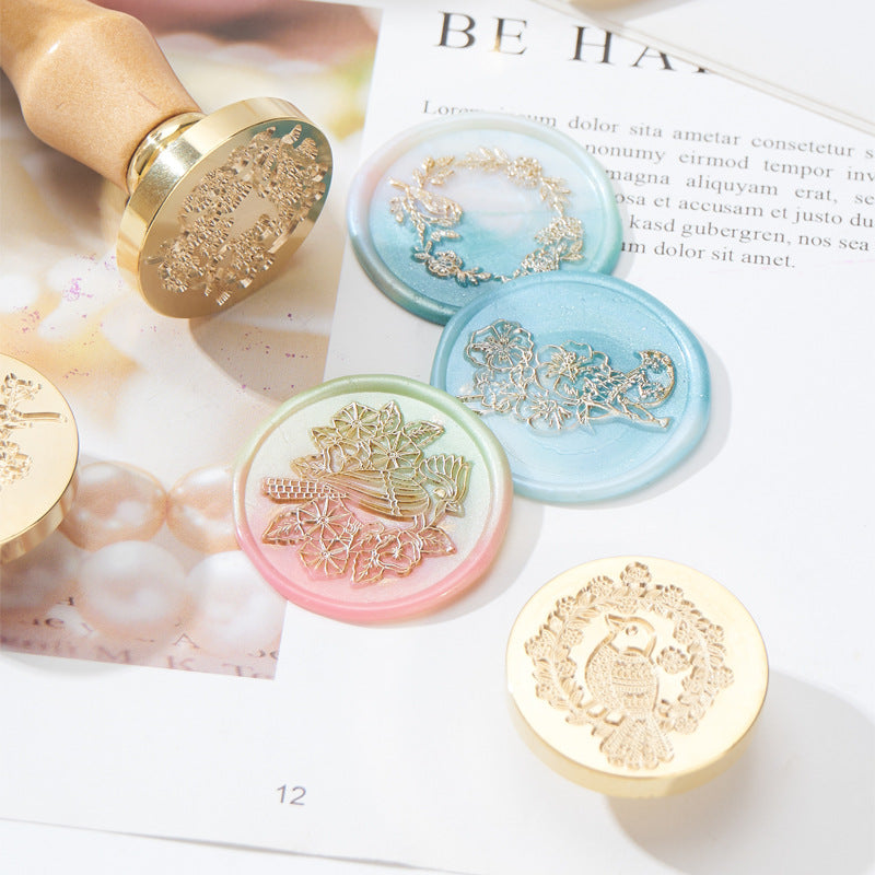 Flower & Bird Series Wax Seal Stamp – Copper Head Design - ViktaShop