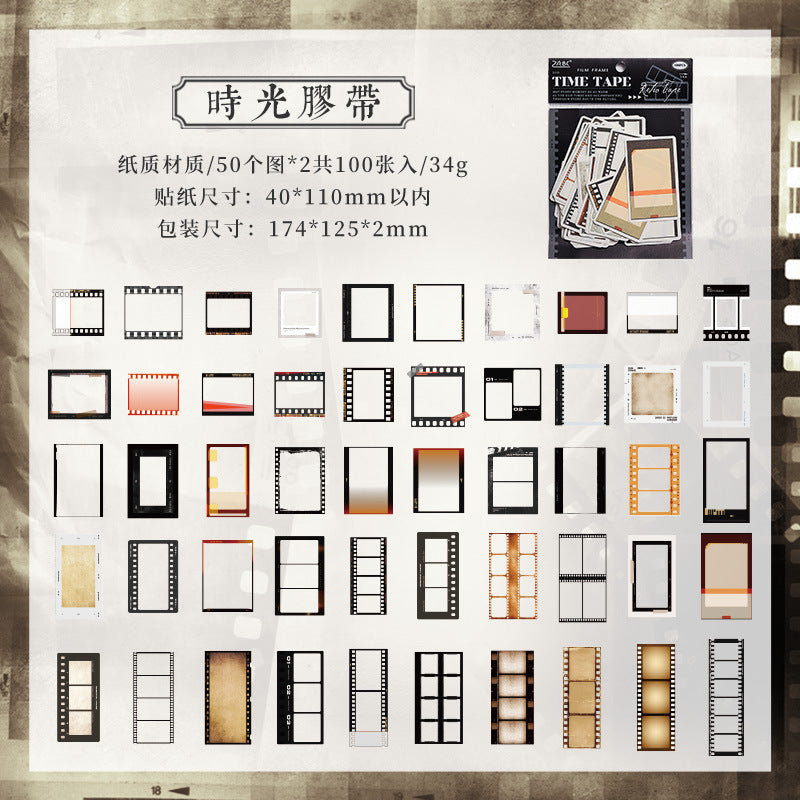 Nostalgic Time Material Paper - Message Notes, 6 Options - ViktaShop