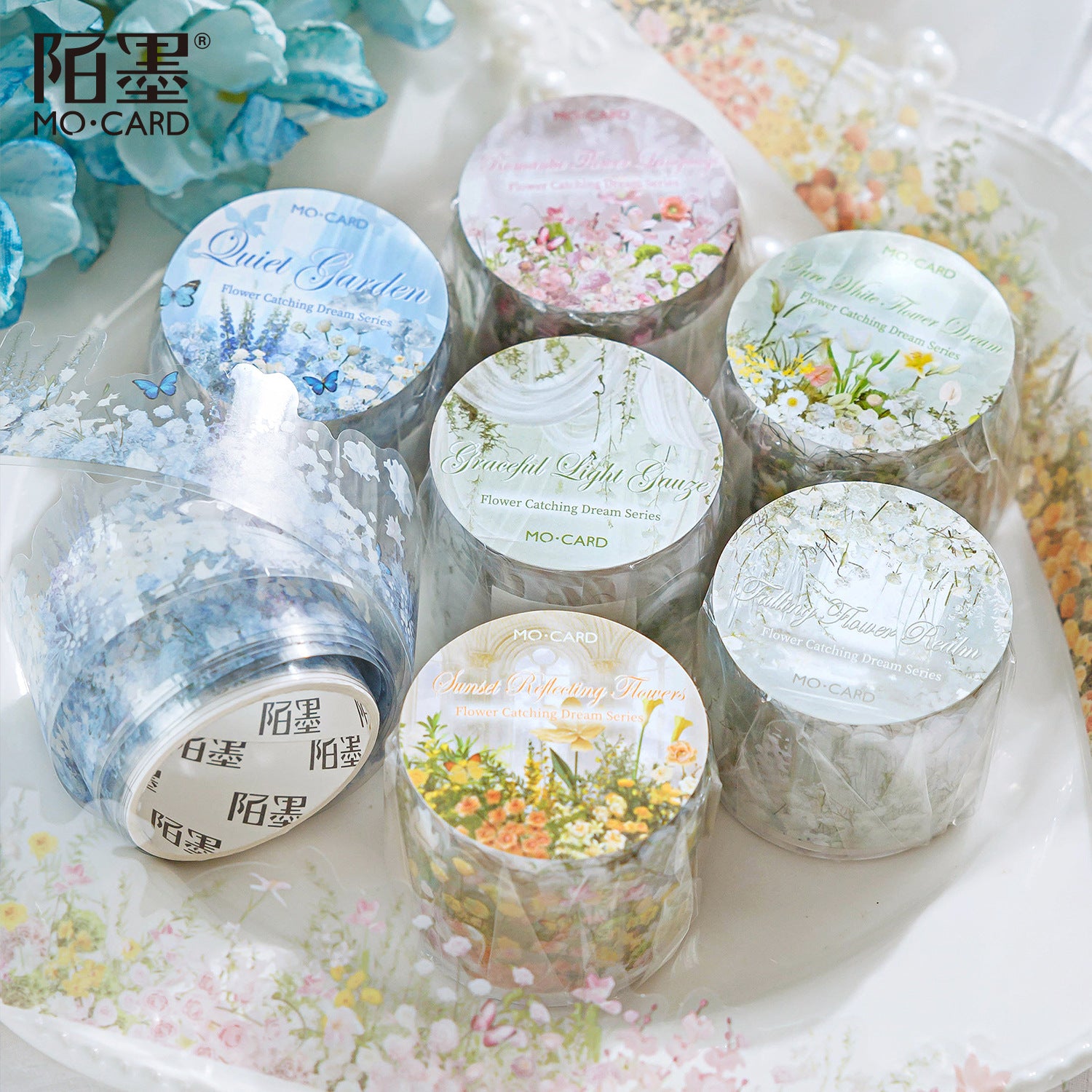 PET Tape – Flower Room Dream Series, Quiet Garden, 2m - ViktaShop