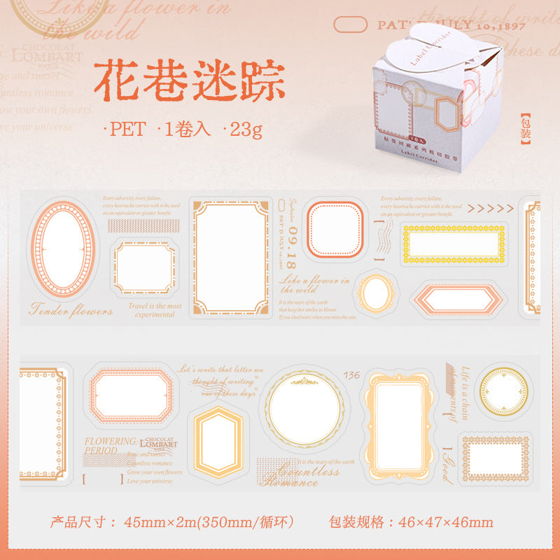 Die-cut PET Tape, Corridor Series, 2m - ViktaShop