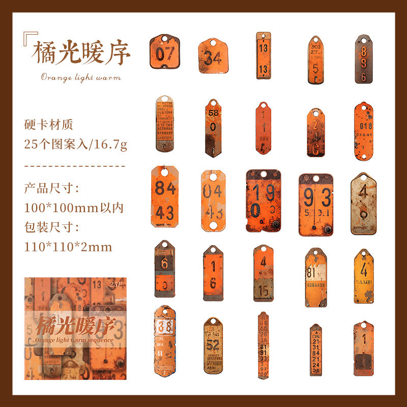 Retro Number Label Stickers – Digital Deconstruction Series - ViktaShop