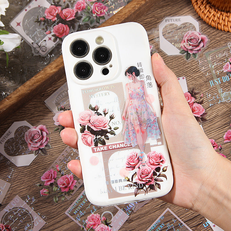 Transparent PET Plant & Flower Stickers - ViktaShop