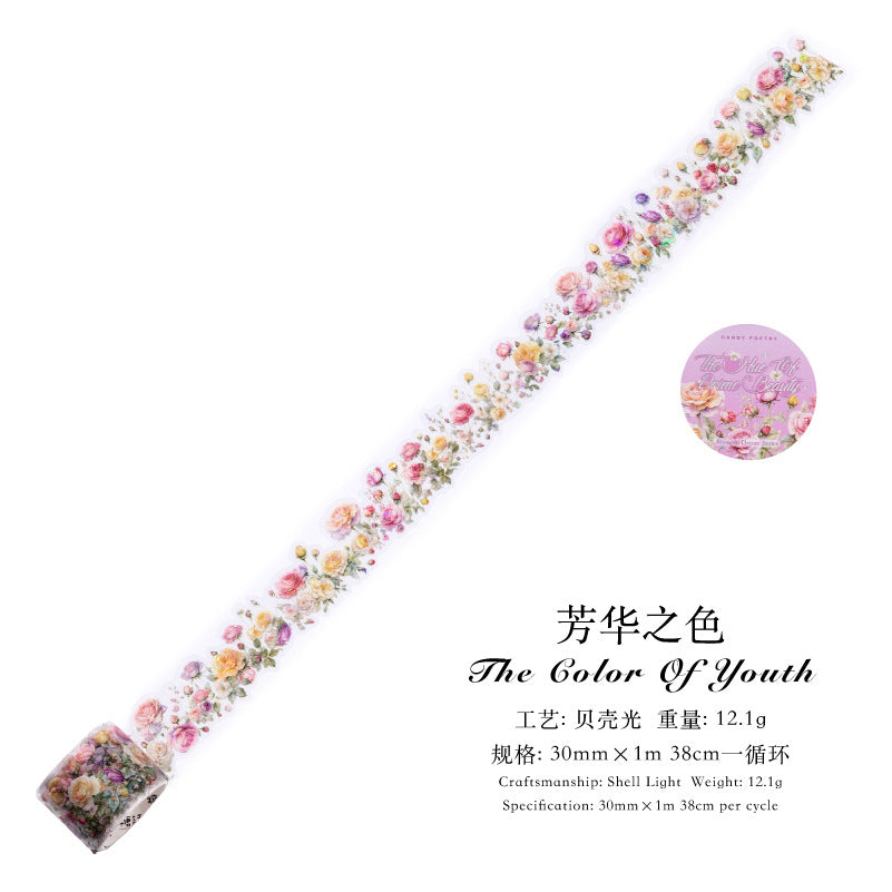 Sugar Poem Ice Crystal PET Special-Shaped Tape - ViktaShop