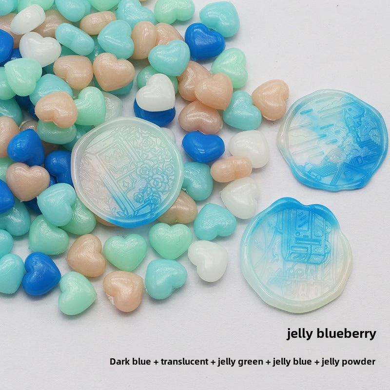 Colorful Heart-Shaped Fire Paint Wax Grain - ViktaShop