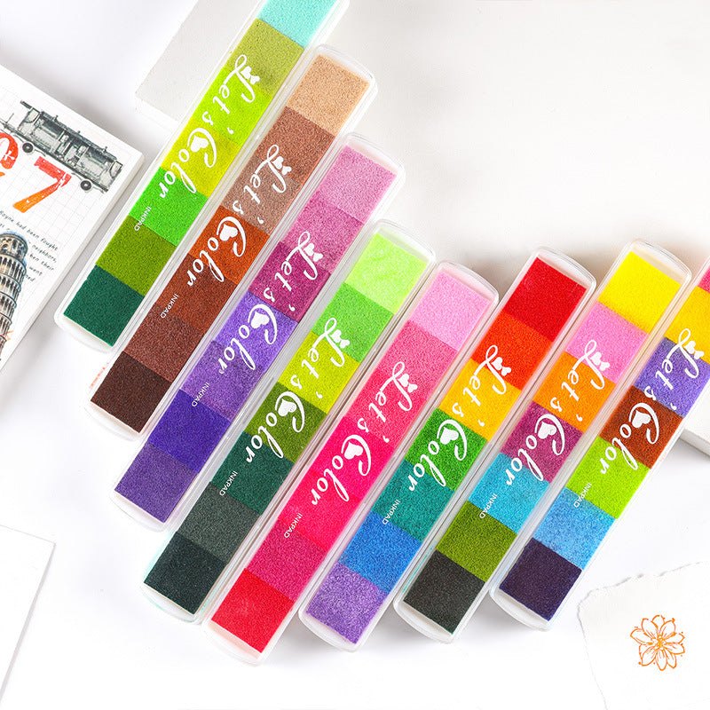 DIY Children's Long Gradient Stamp Inkpad - ViktaShop