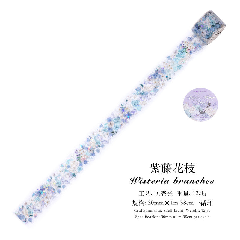Sugar Poem Ice Crystal PET Special-Shaped Tape - ViktaShop
