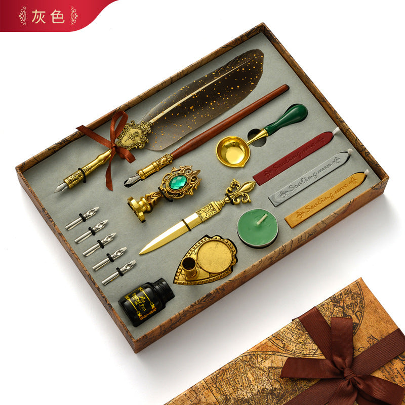 Plaid Fire Paint Seal Head – DIY Novice Retro Constellation Christmas Seal Accessory - ViktaShop