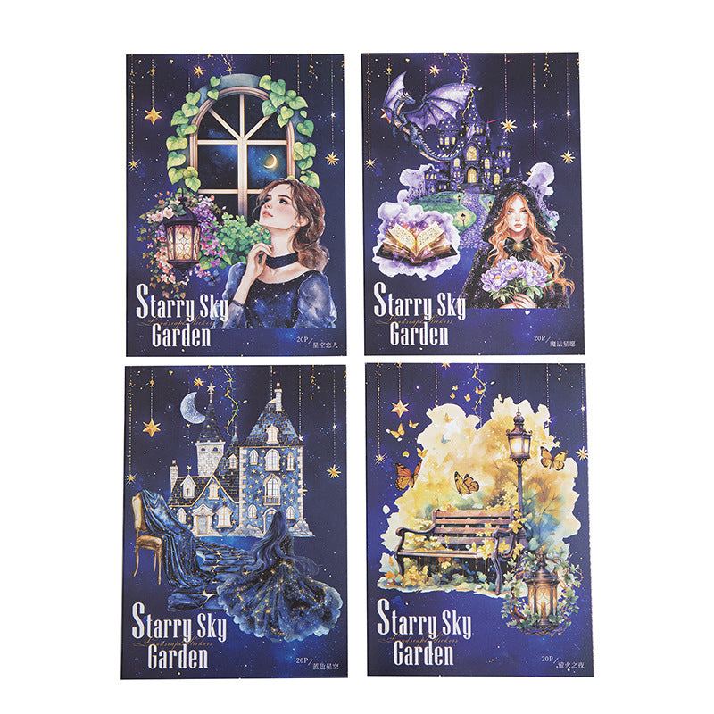 PET Sticker Pack – Magic Character Scene Stickers, 20 Pcs - ViktaShop