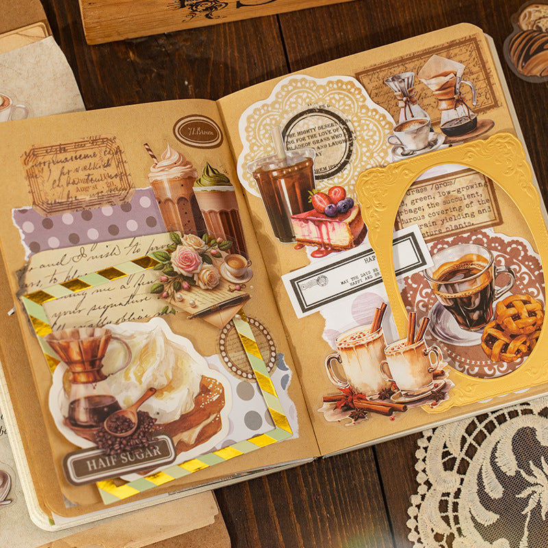 Leisure PET Sticker Bag – Half Engraved Coffee Series, Waterproof, 4 Options - ViktaShop