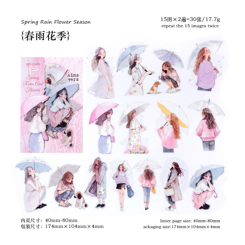 Rain Sound Overture Series PET Stickers - ViktaShop