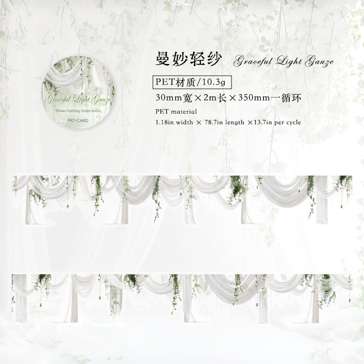 PET Tape – Flower Room Dream Series, Quiet Garden, 2m - ViktaShop