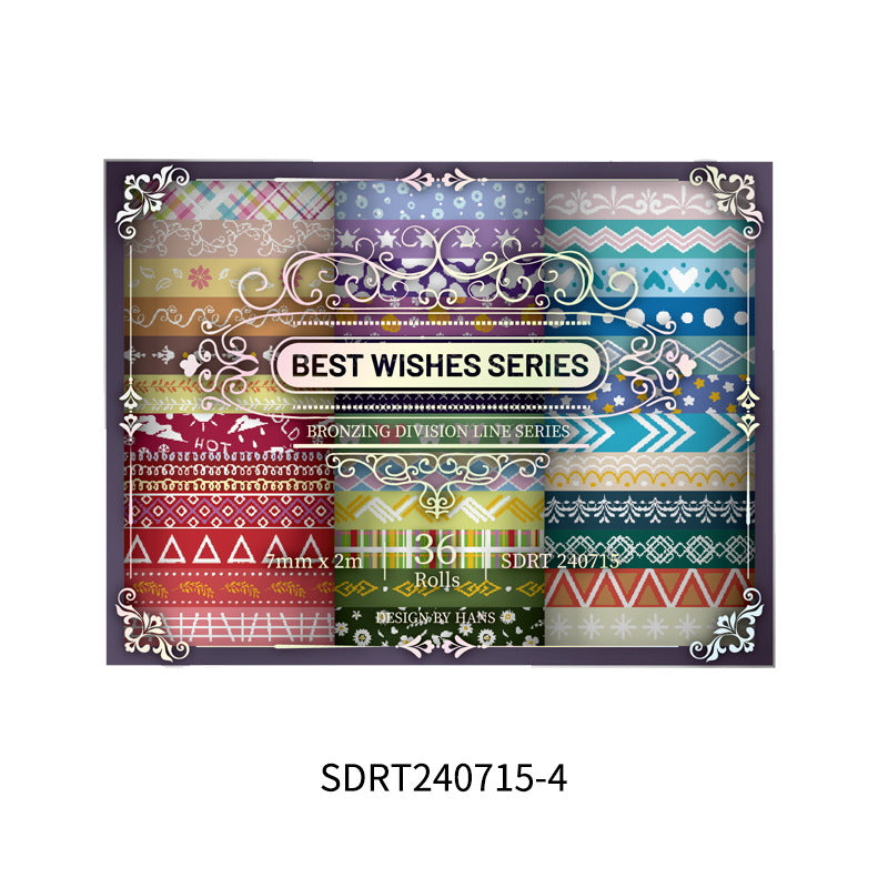 Bronzing & Paper Tape Suit – Retro Style, DIY Crafting, 2m - ViktaShop