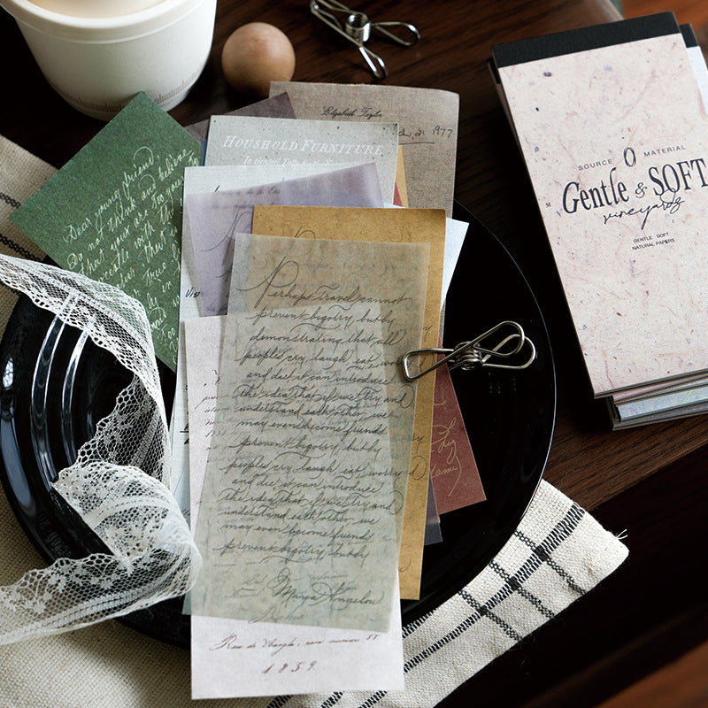 Vintage Material Paper Book – 100 pcs - ViktaShop