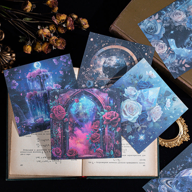 Decorative Paper – Ice Crystal Flower Series, 6 Options - ViktaShop