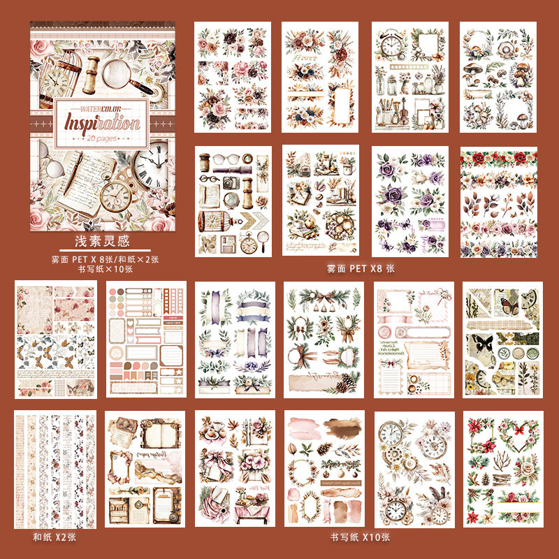 European Character & Scenery PET Stickers, 5 Options - ViktaShop