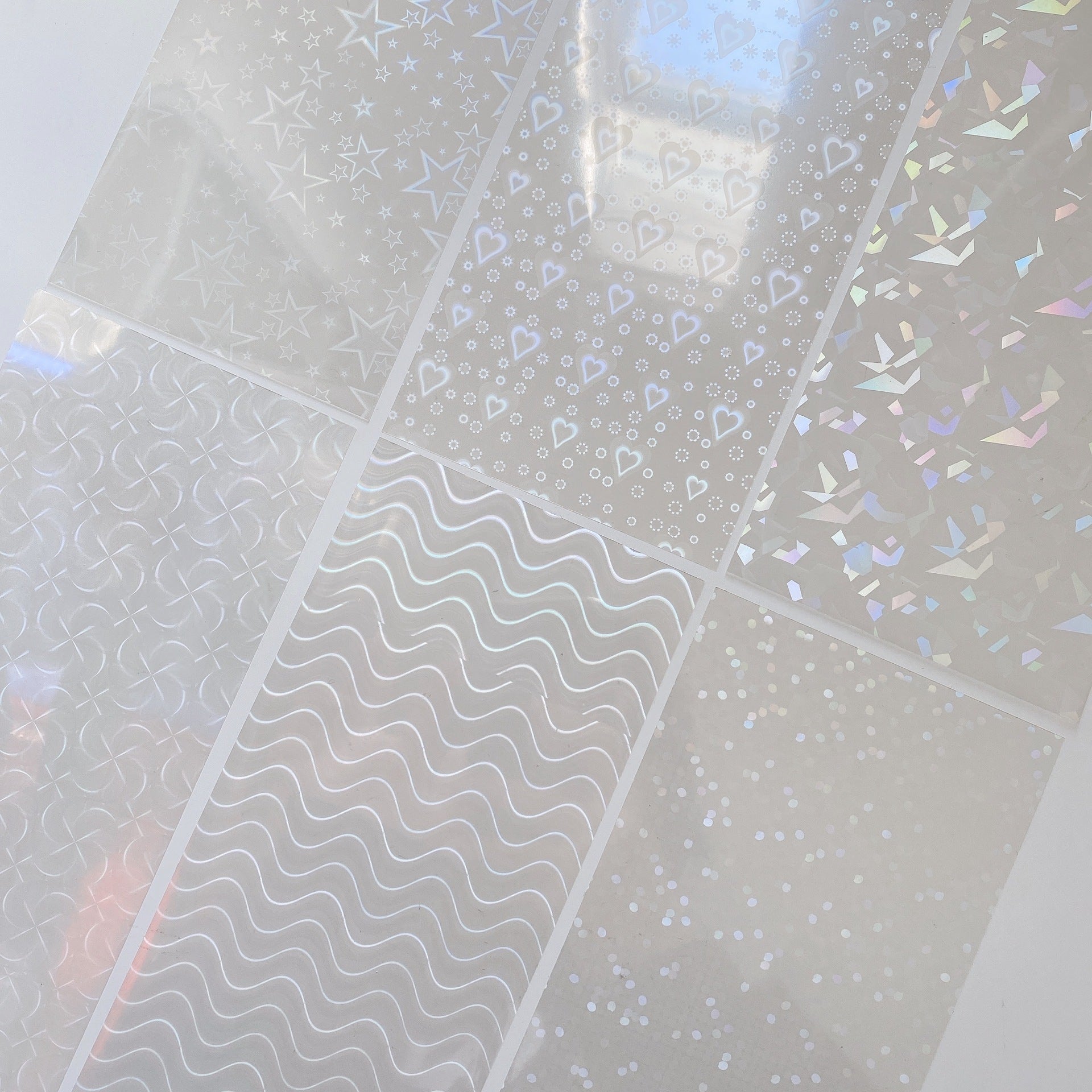 Polaroid Laser Film Stickers – Transparent Star Chasing Series - ViktaShop