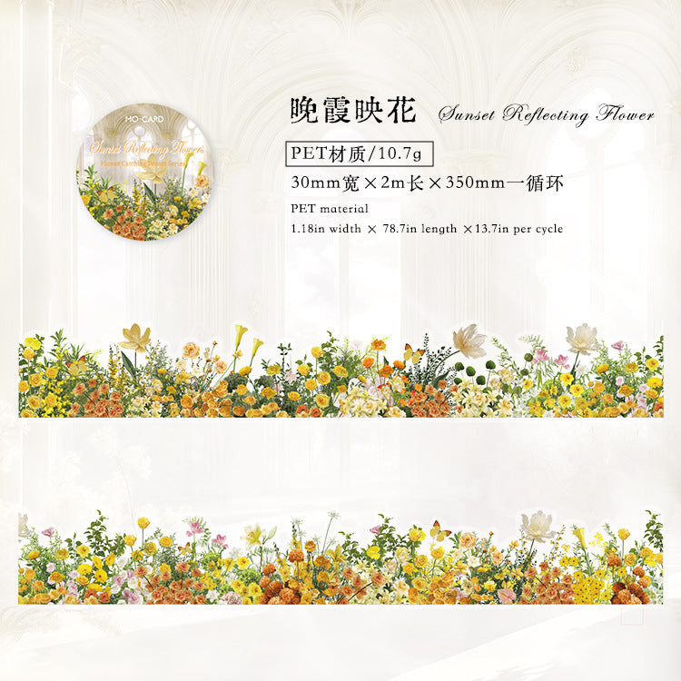 PET Tape – Flower Room Dream Series, Quiet Garden, 2m - ViktaShop