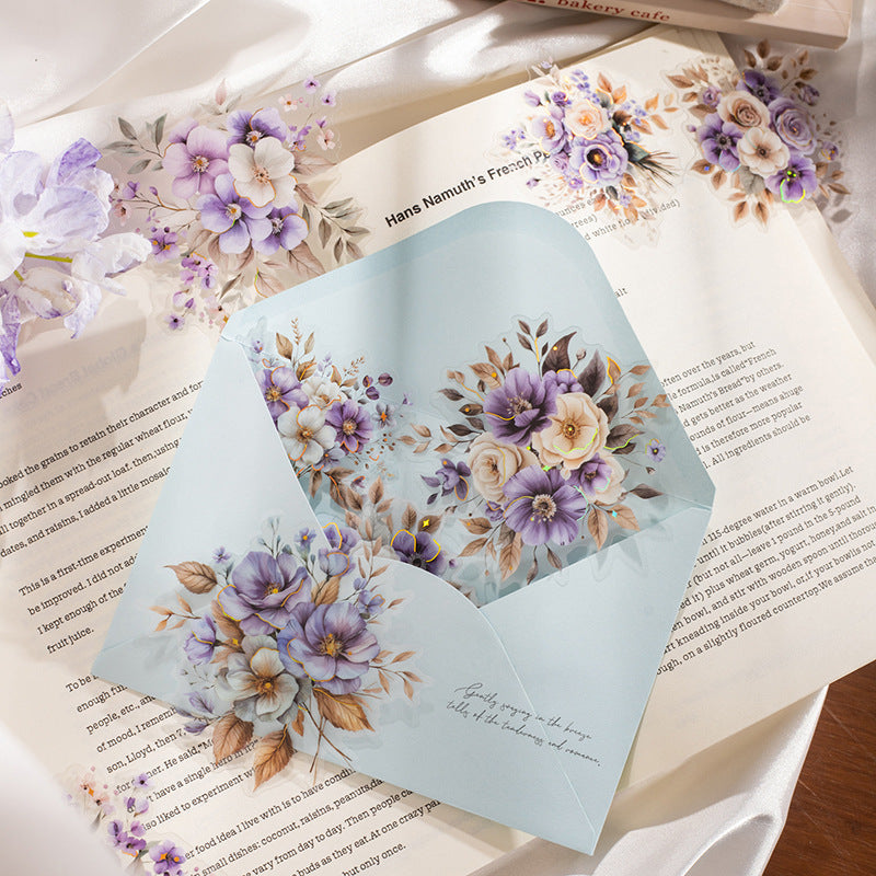 Blooming Series Stickers - Flower Theme, 20 Pcs - ViktaShop