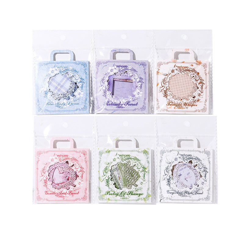 Hollow Border Card – Lace Light & Shadow Series, Light Retro Material - ViktaShop