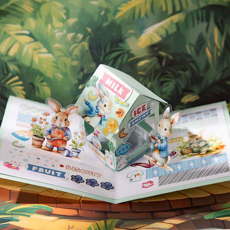 PET Sticker Pack - Peter Rabbit's Life Series - 15 Pcs