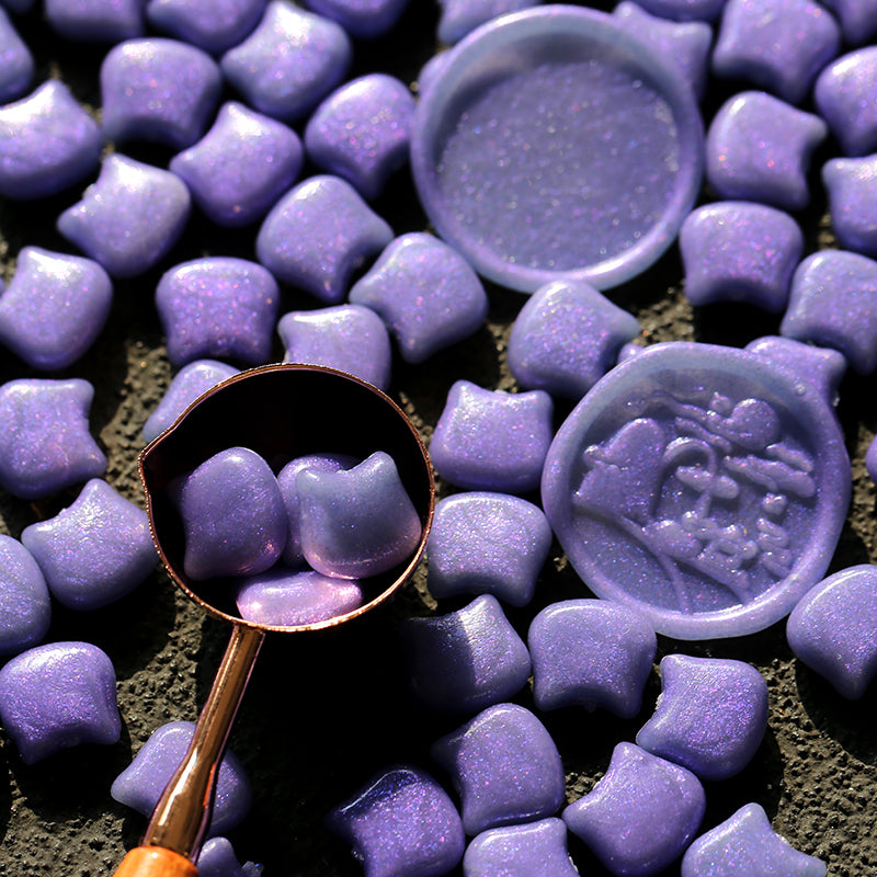 Cute Cat Head Wax Seal Set – Mixed Color Polarized Wax Grains - ViktaShop