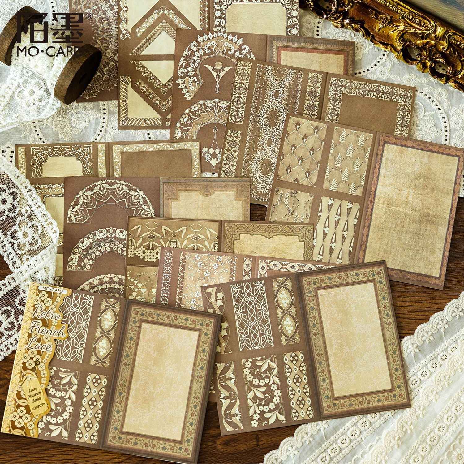 Paper Lace Note Material Paper – 20 Sheets