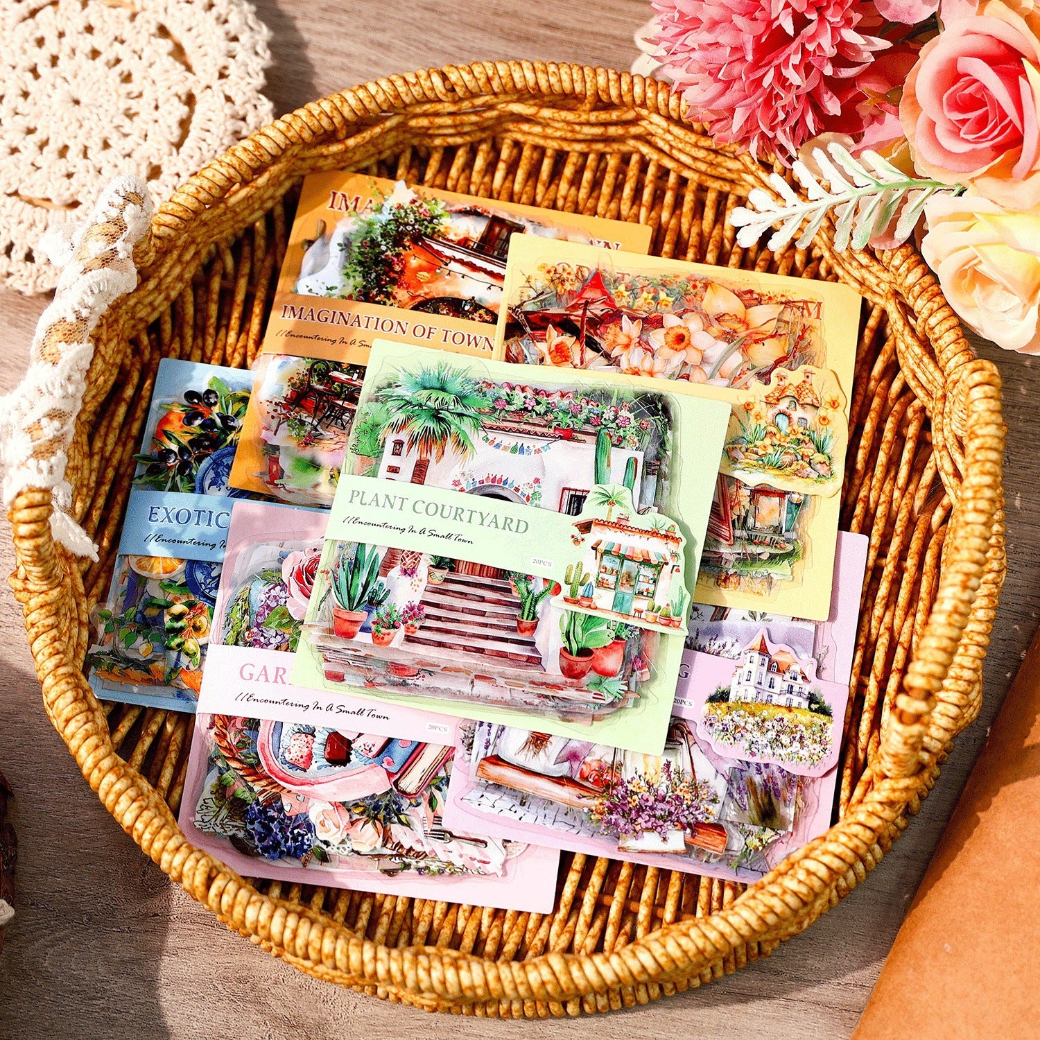 Ancient Forest PET Sticker Pack - Encounters Series, 20 Pcs - ViktaShop