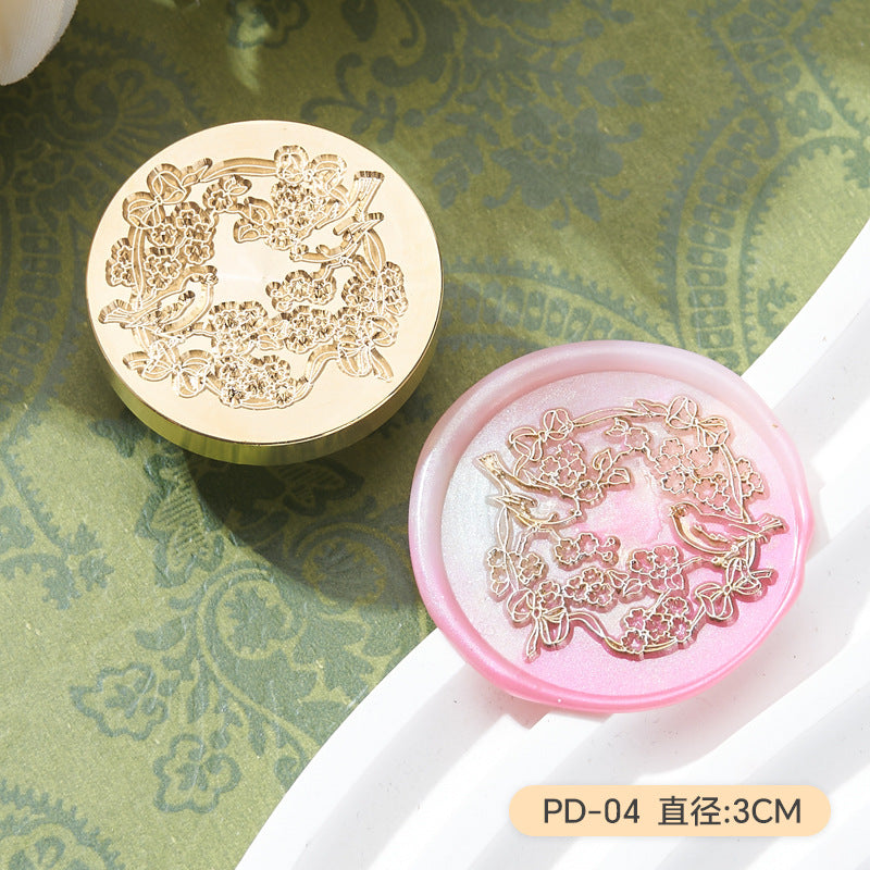 Flower & Bird Series Wax Seal Stamp – Copper Head Design - ViktaShop