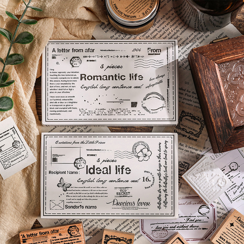 Lotus Wooden Stamp – Hand Account Seal, 2 Options - ViktaShop