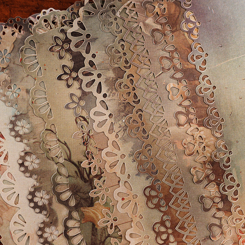 Fantasy Adventure Hollow Border Material Paper – Retro Style Letter Base Paper - ViktaShop