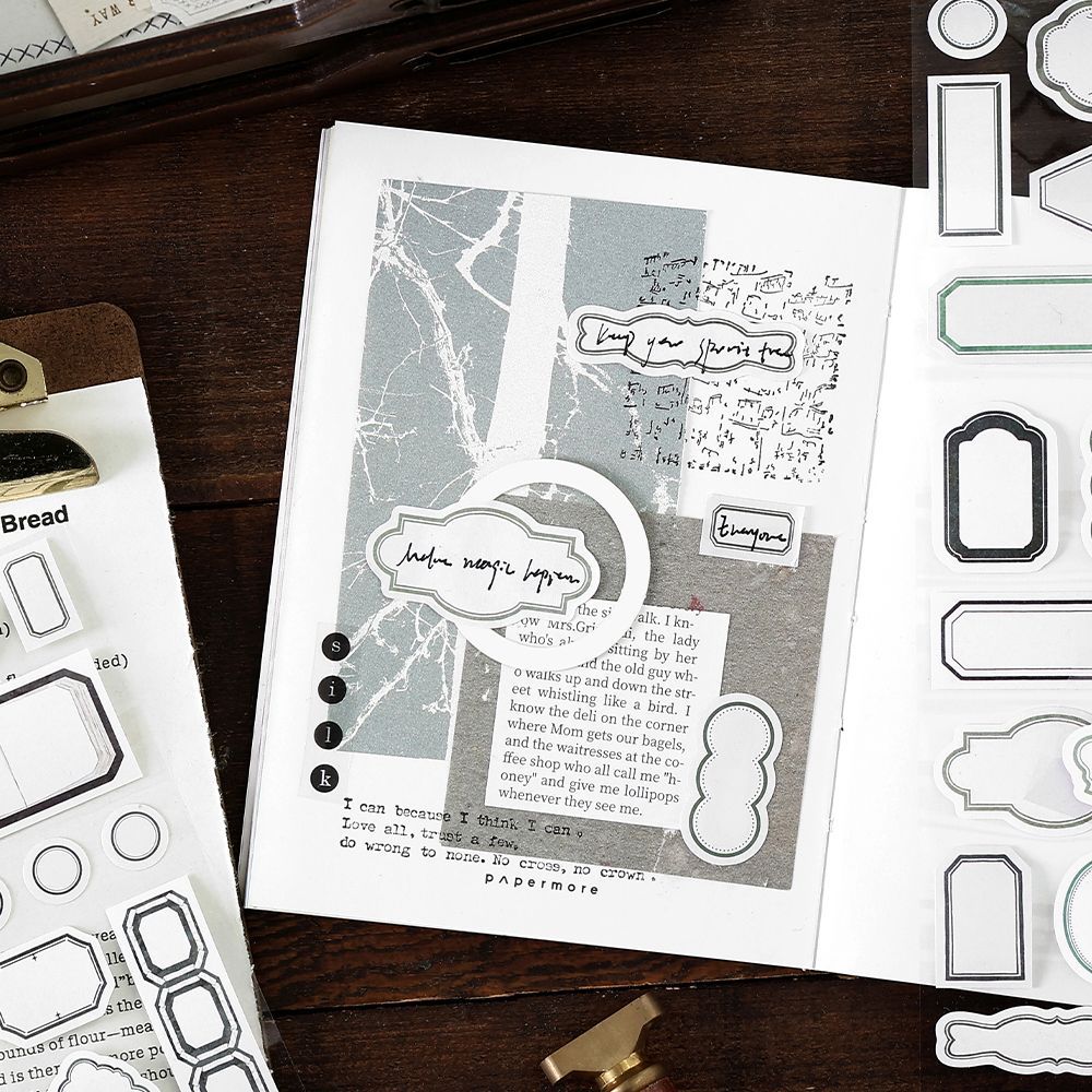 Black & White Notebook Tape - 2m - ViktaShop