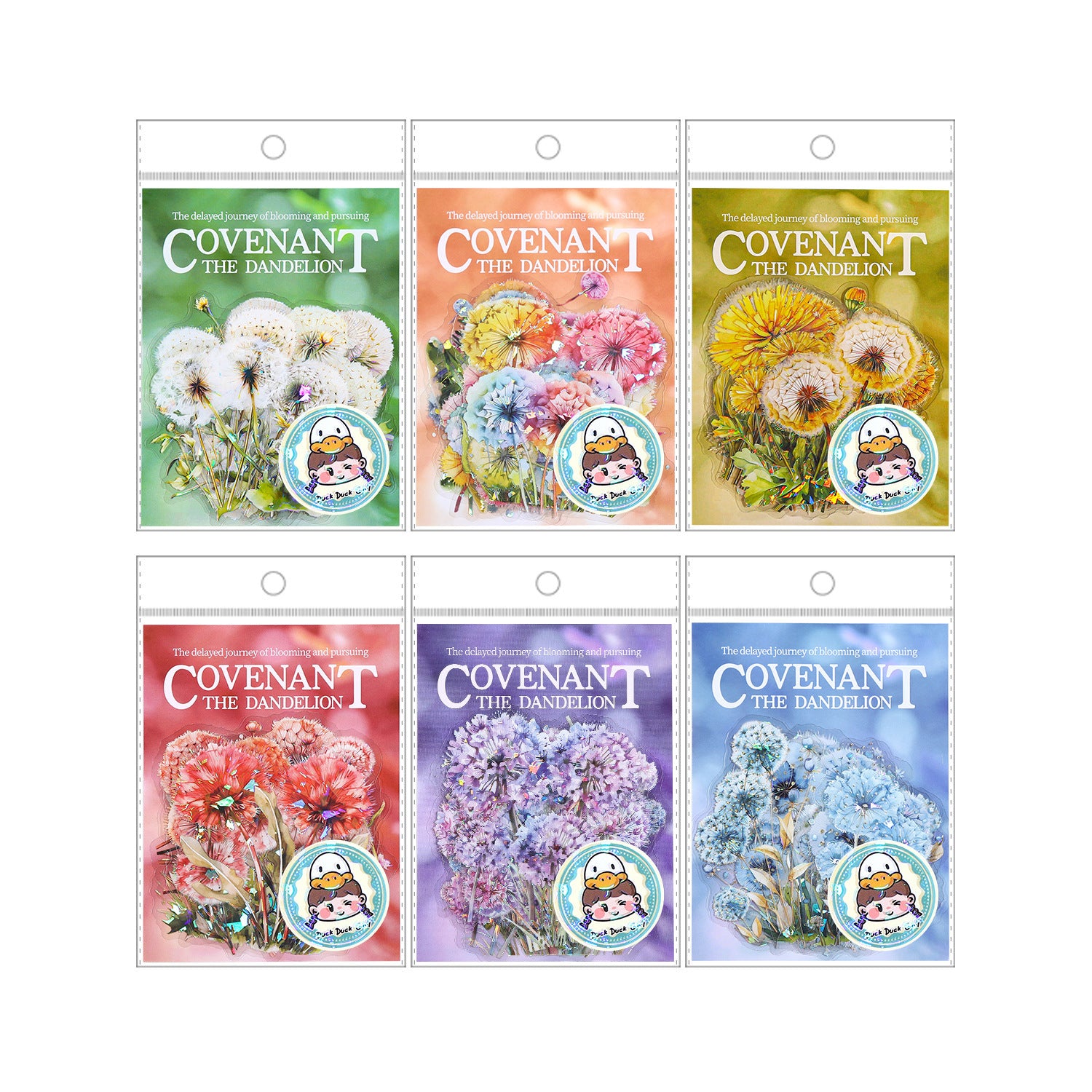 Dandelion Theme PET Sticker Pack, 10 Pcs - ViktaShop