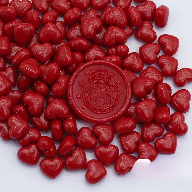 Colorful Heart-Shaped Fire Paint Wax Grain - ViktaShop