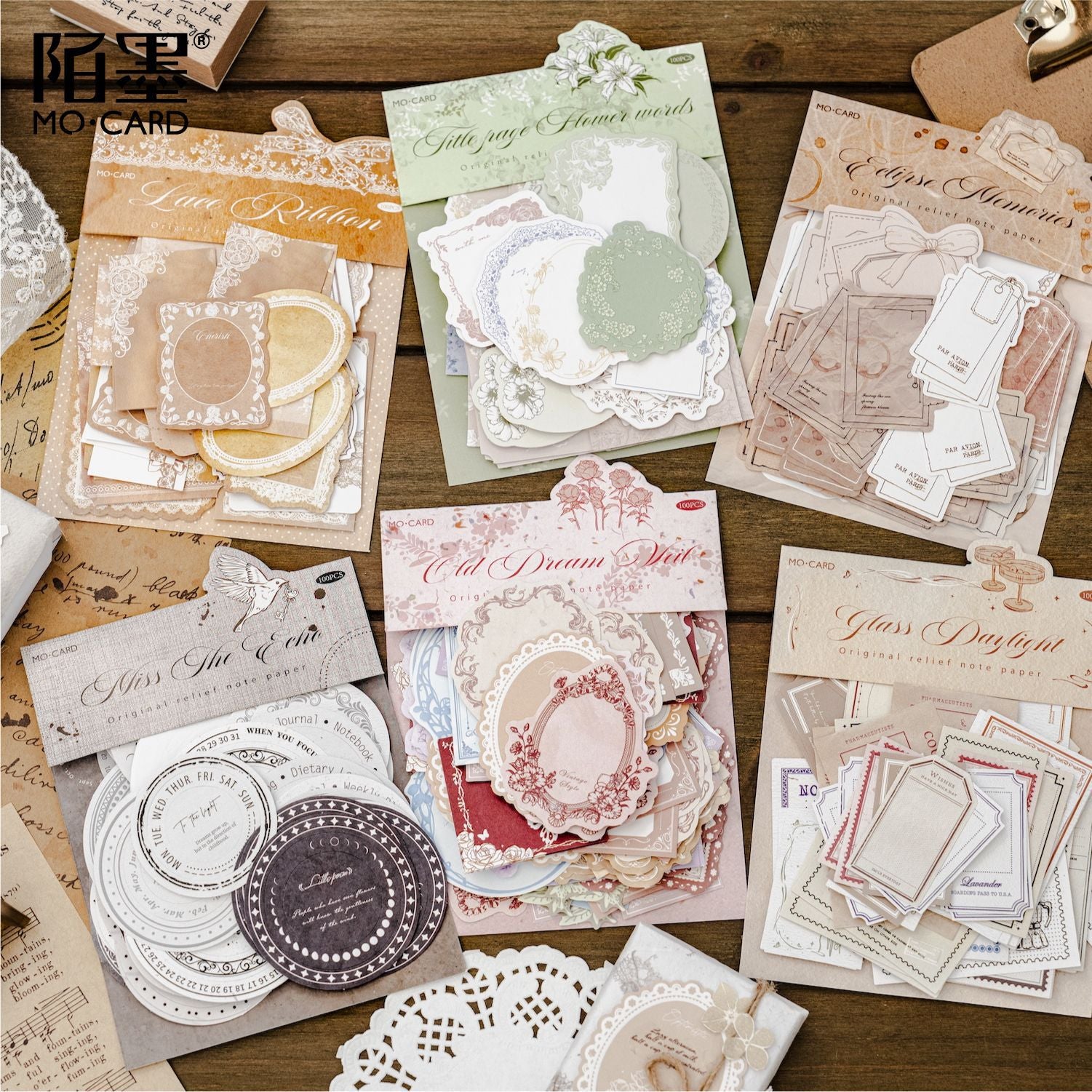 Paper Relief Embossed Note Material Package - ViktaShop